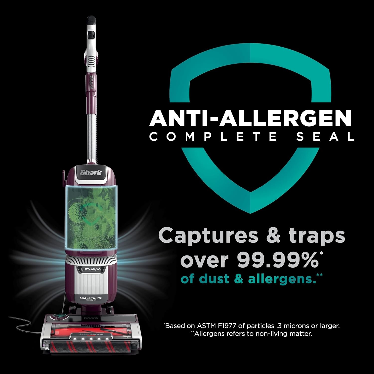 image:imageShark Detect Pro LiftAway ADV Vacuum DuoClean Detect Evergreen LA802Rotator Pet LiftAway w DuoClean