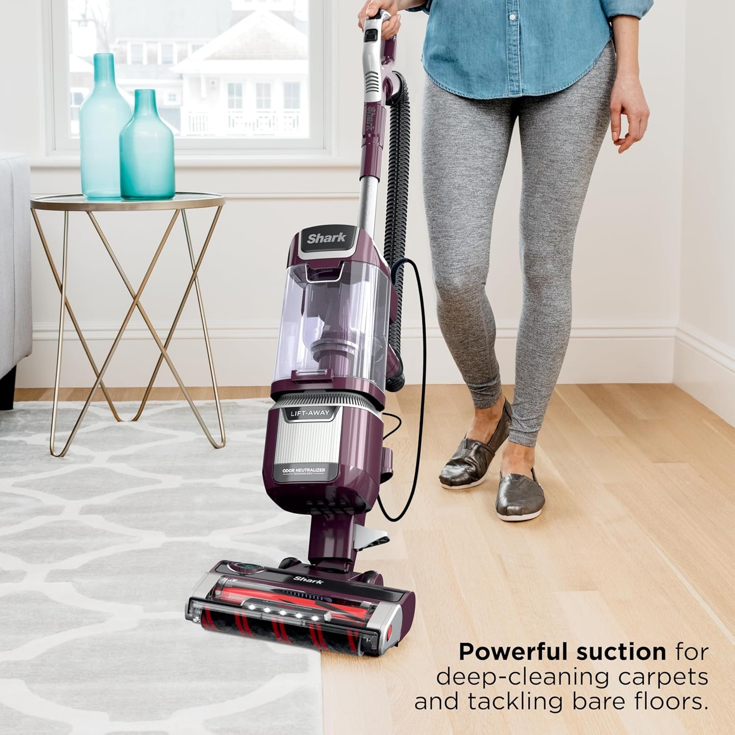 image:imageShark Detect Pro LiftAway ADV Vacuum DuoClean Detect Evergreen LA802Rotator Pet LiftAway w DuoClean