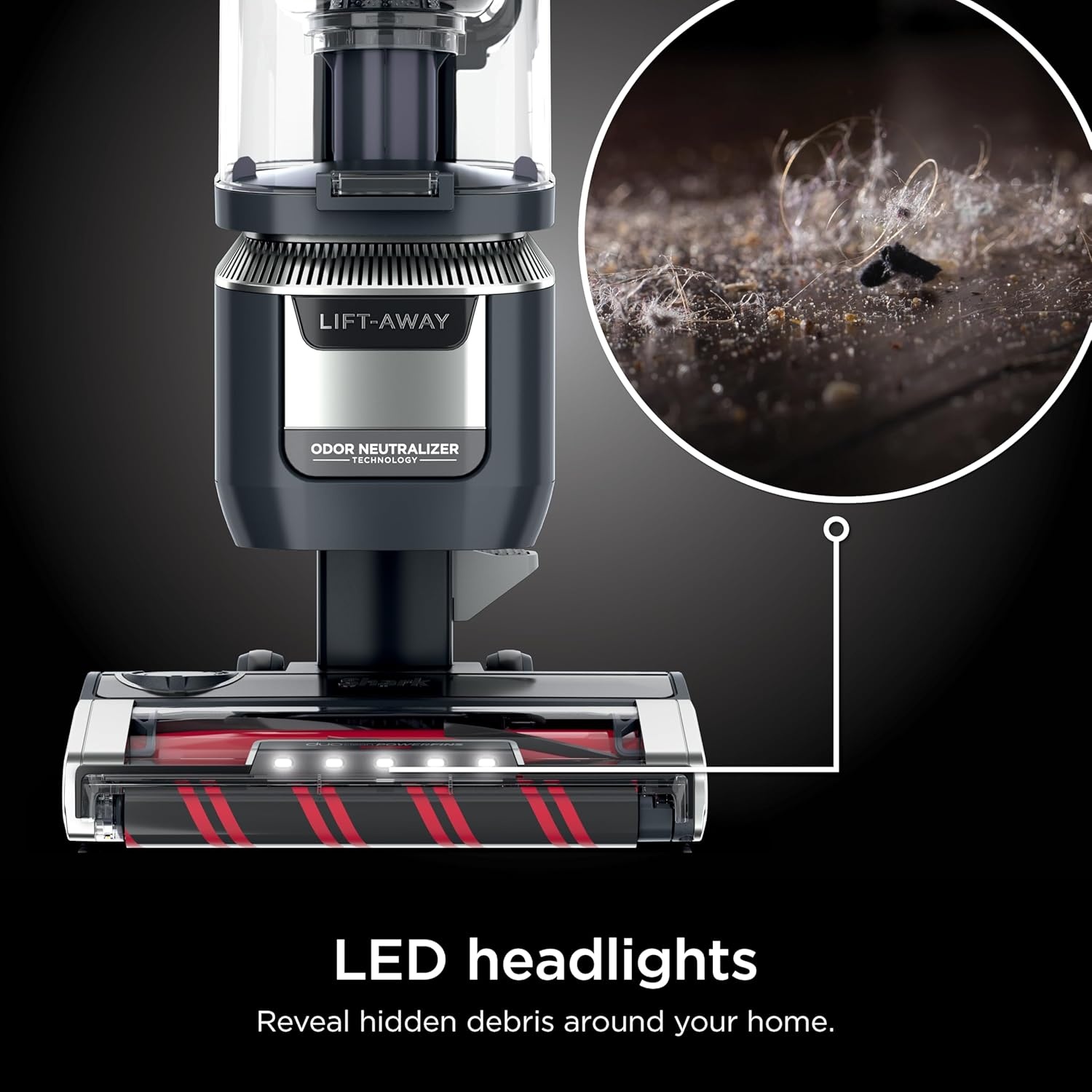 image:imageShark Detect Pro LiftAway ADV Vacuum DuoClean Detect Evergreen LA802Rotator Pet Pro LiftAway w DuoClean