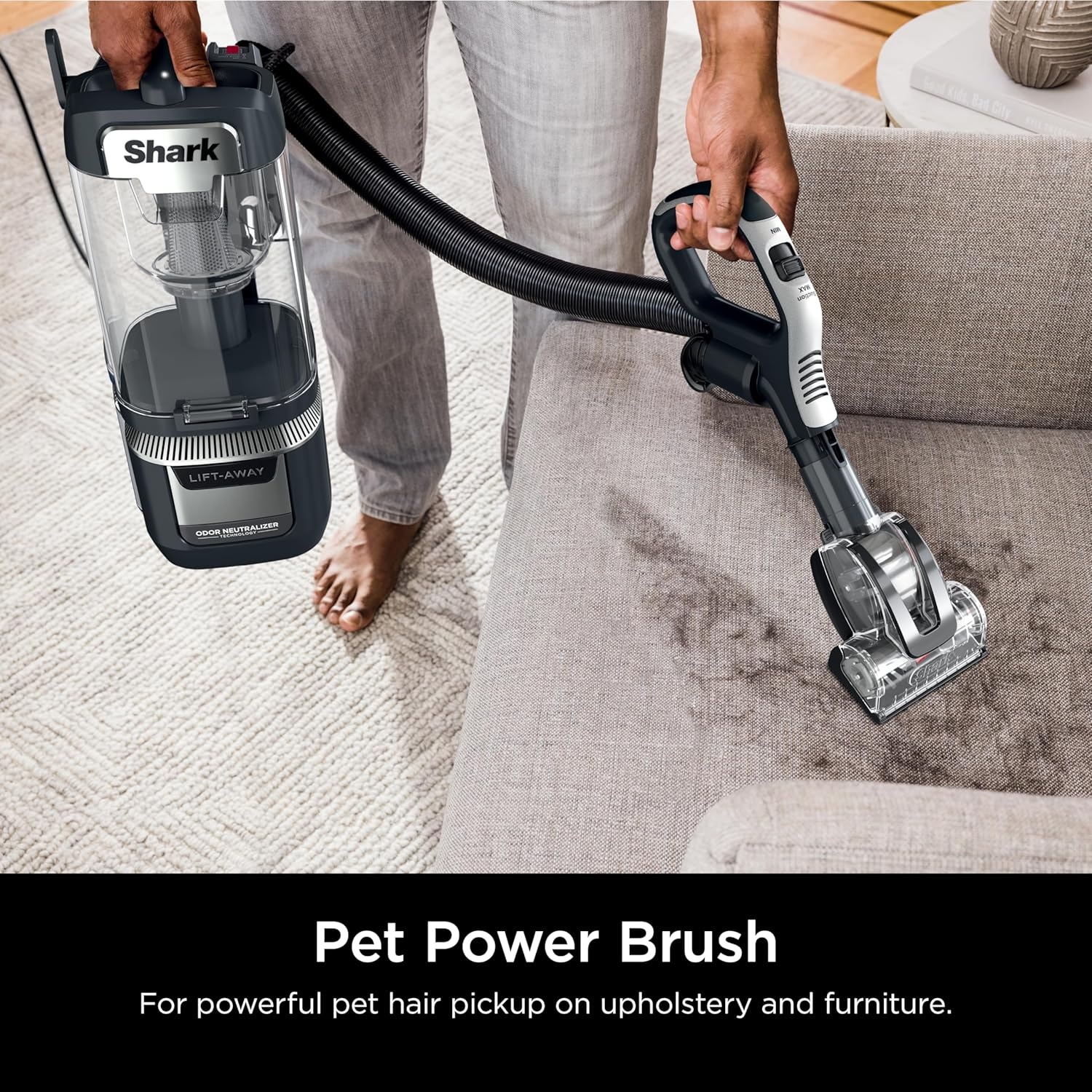 image:imageShark Detect Pro LiftAway ADV Vacuum DuoClean Detect Evergreen LA802Rotator Pet Pro LiftAway w DuoClean