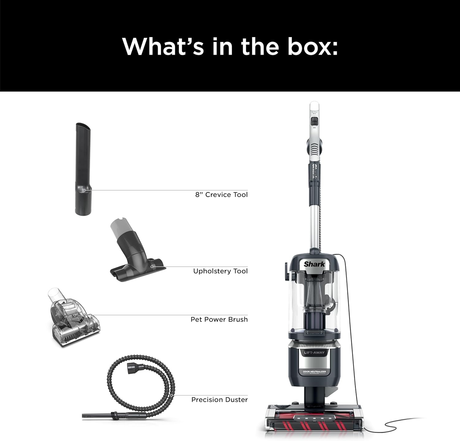 image:imageShark Detect Pro LiftAway ADV Vacuum DuoClean Detect Evergreen LA802Rotator Pet Pro LiftAway w DuoClean