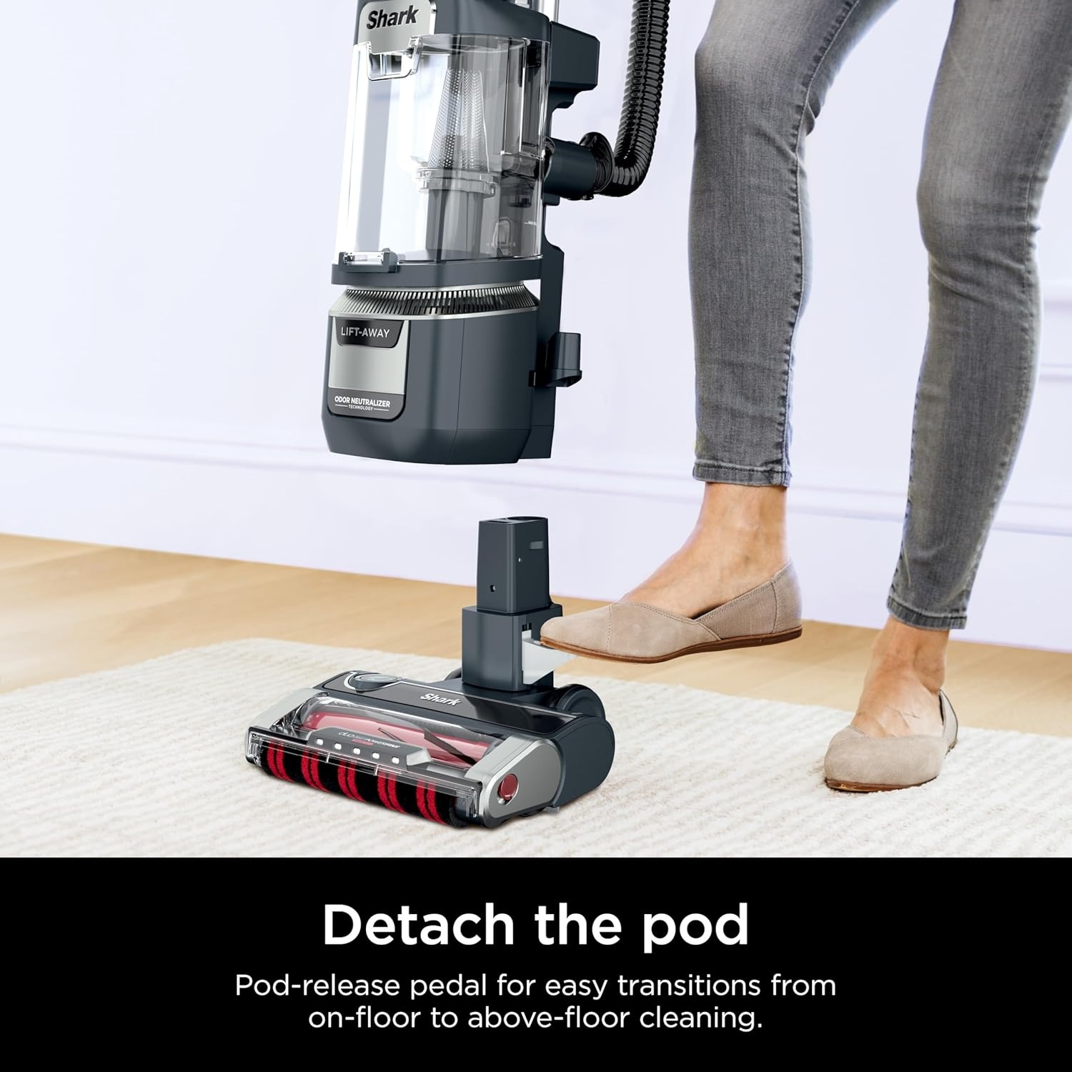 image:imageShark Detect Pro LiftAway ADV Vacuum DuoClean Detect Evergreen LA802Rotator Pet Pro LiftAway w DuoClean