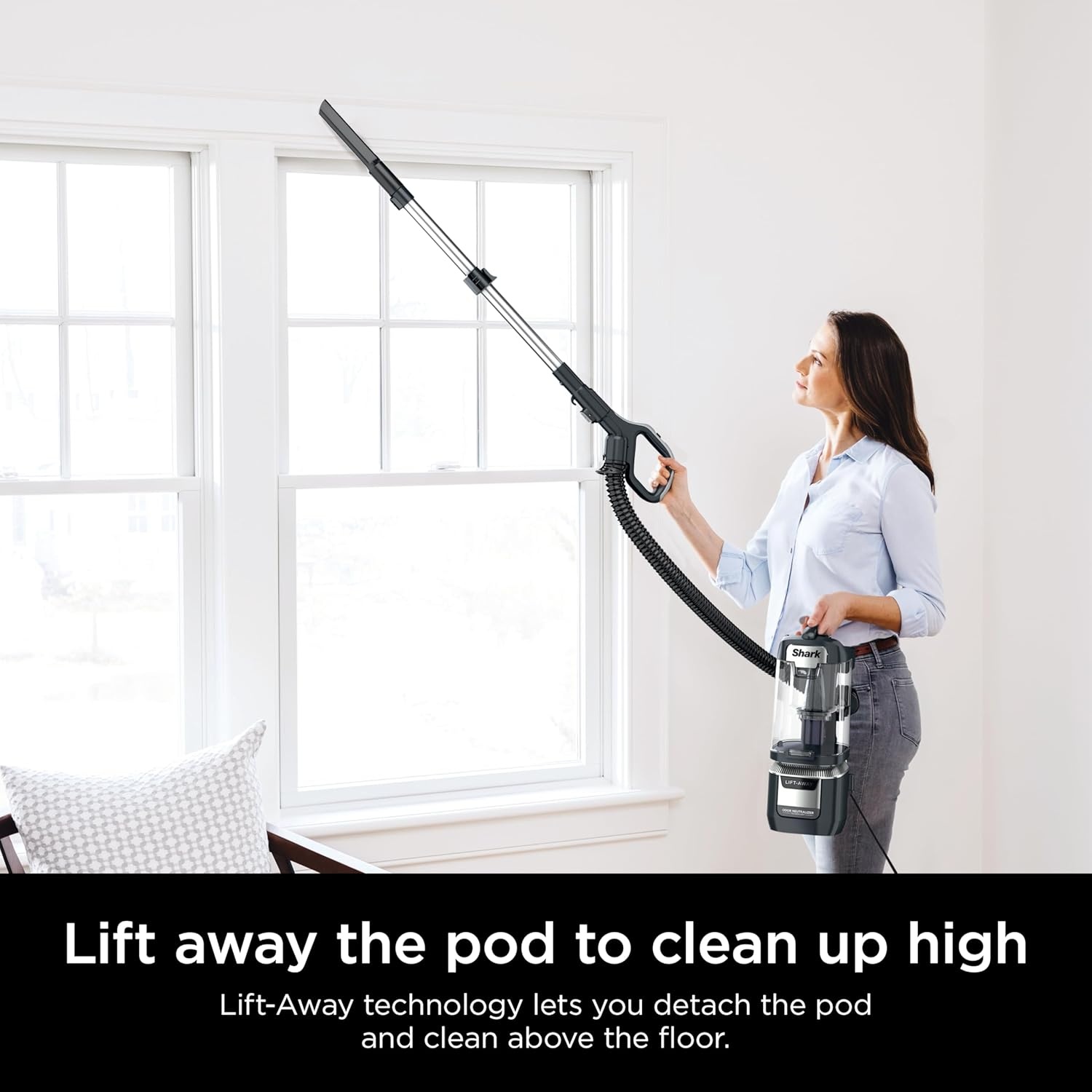 image:imageShark Detect Pro LiftAway ADV Vacuum DuoClean Detect Evergreen LA802Rotator Pet Pro LiftAway w DuoClean