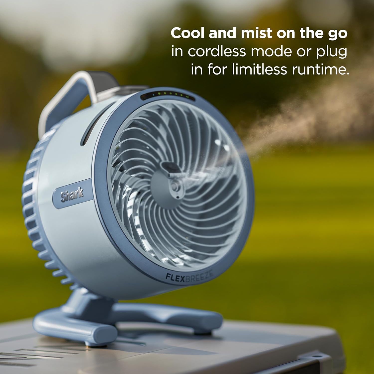 image:imageShark FlexBreeze HydroGo Pro Portable Misting Fan Peony FA056PKGraphite