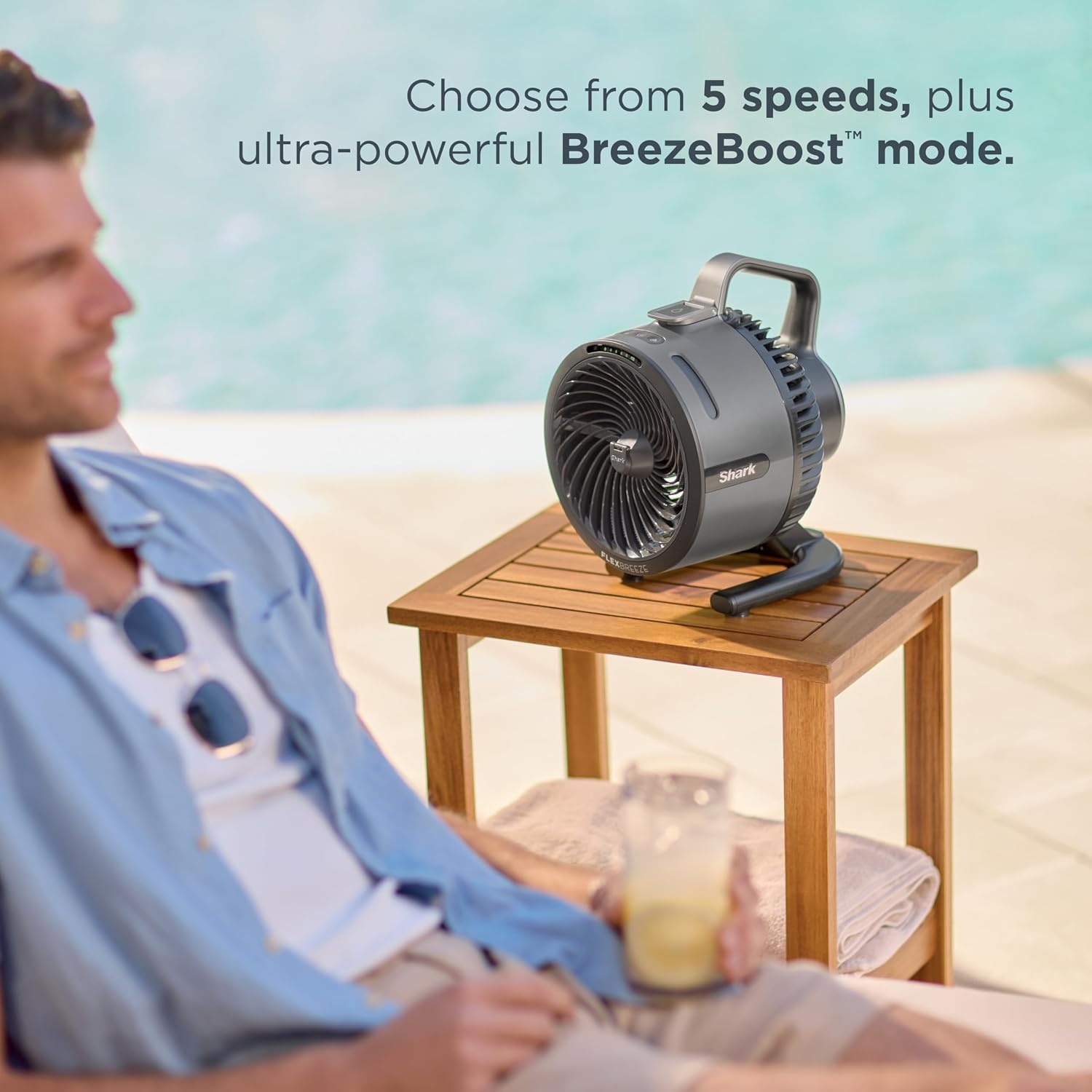 image:imageShark FlexBreeze HydroGo Pro Portable Misting Fan Peony FA056PKPeony