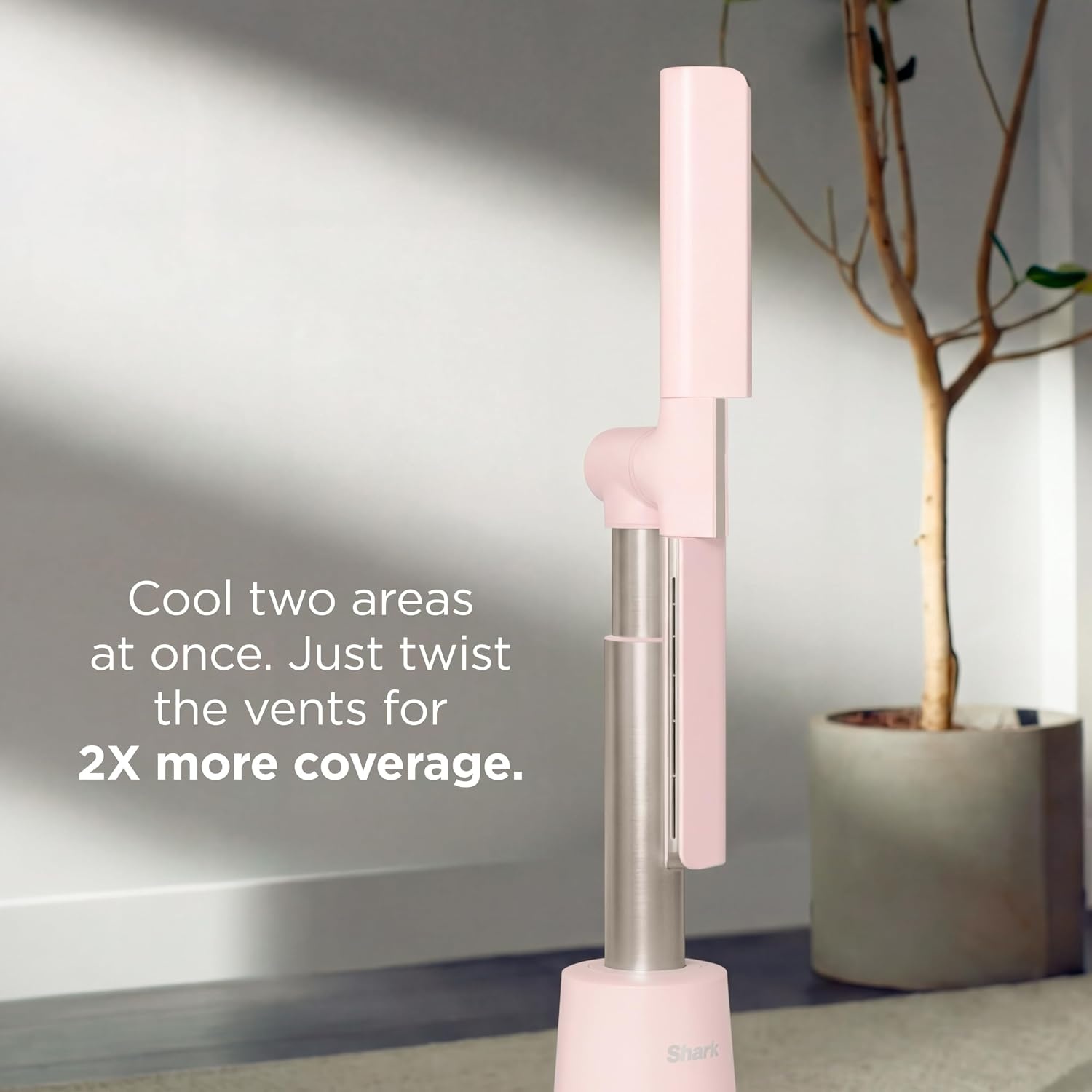 image:imageShark TurboBlade Bladeless Tower Fan Charcoal TF202SBlush