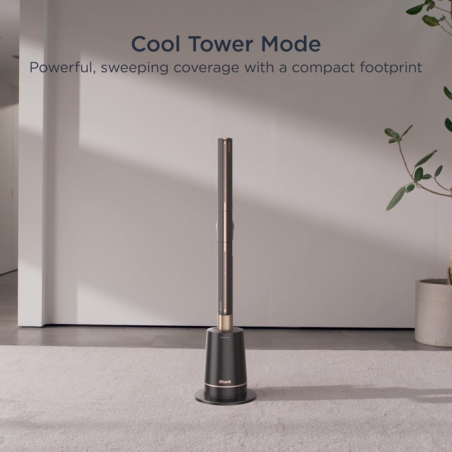 image:imageShark TurboBlade Bladeless Tower Fan Charcoal TF202SCharcoal