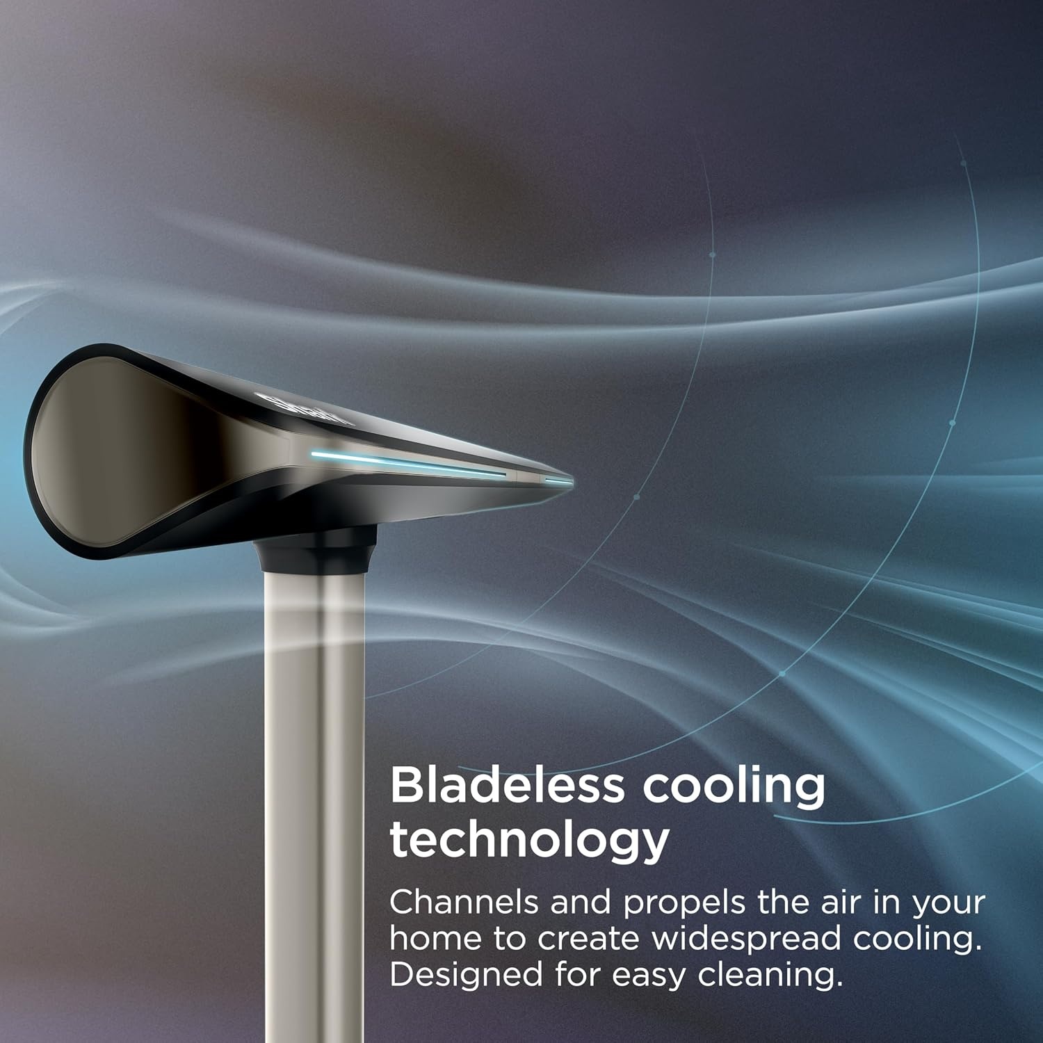 image:imageShark TurboBlade Bladeless Tower Fan Charcoal TF202SCharcoal