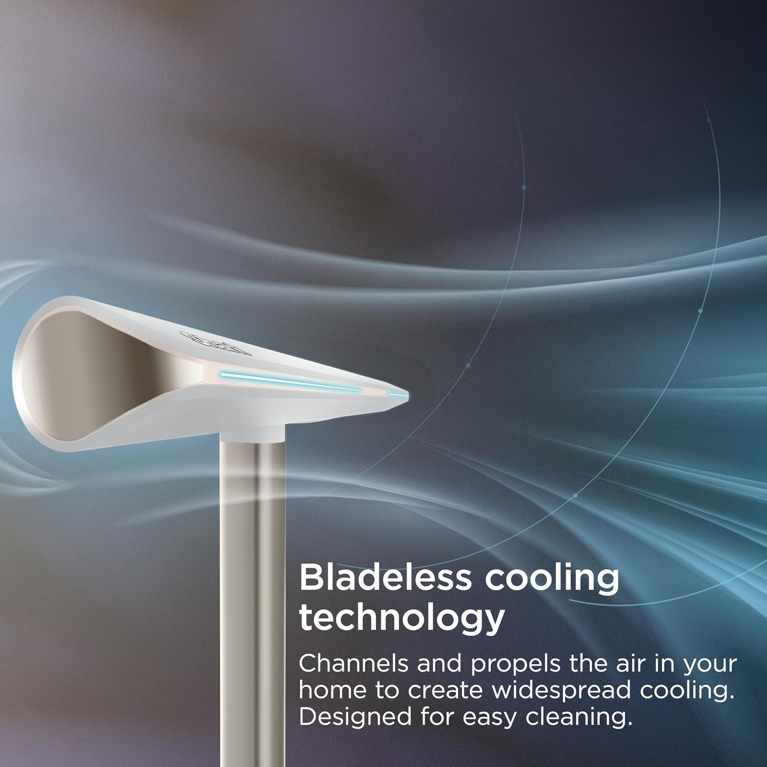image:imageShark TurboBlade Bladeless Tower Fan Charcoal TF202SDove