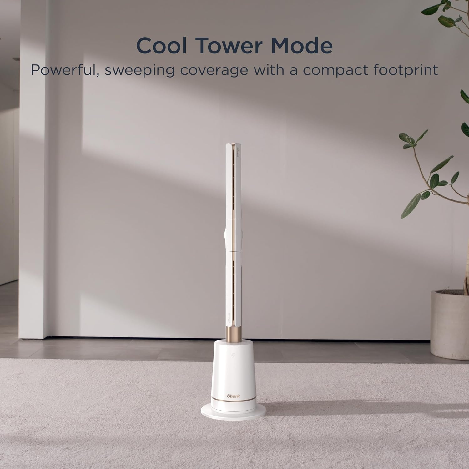 image:imageShark TurboBlade Bladeless Tower Fan Charcoal TF202SDove