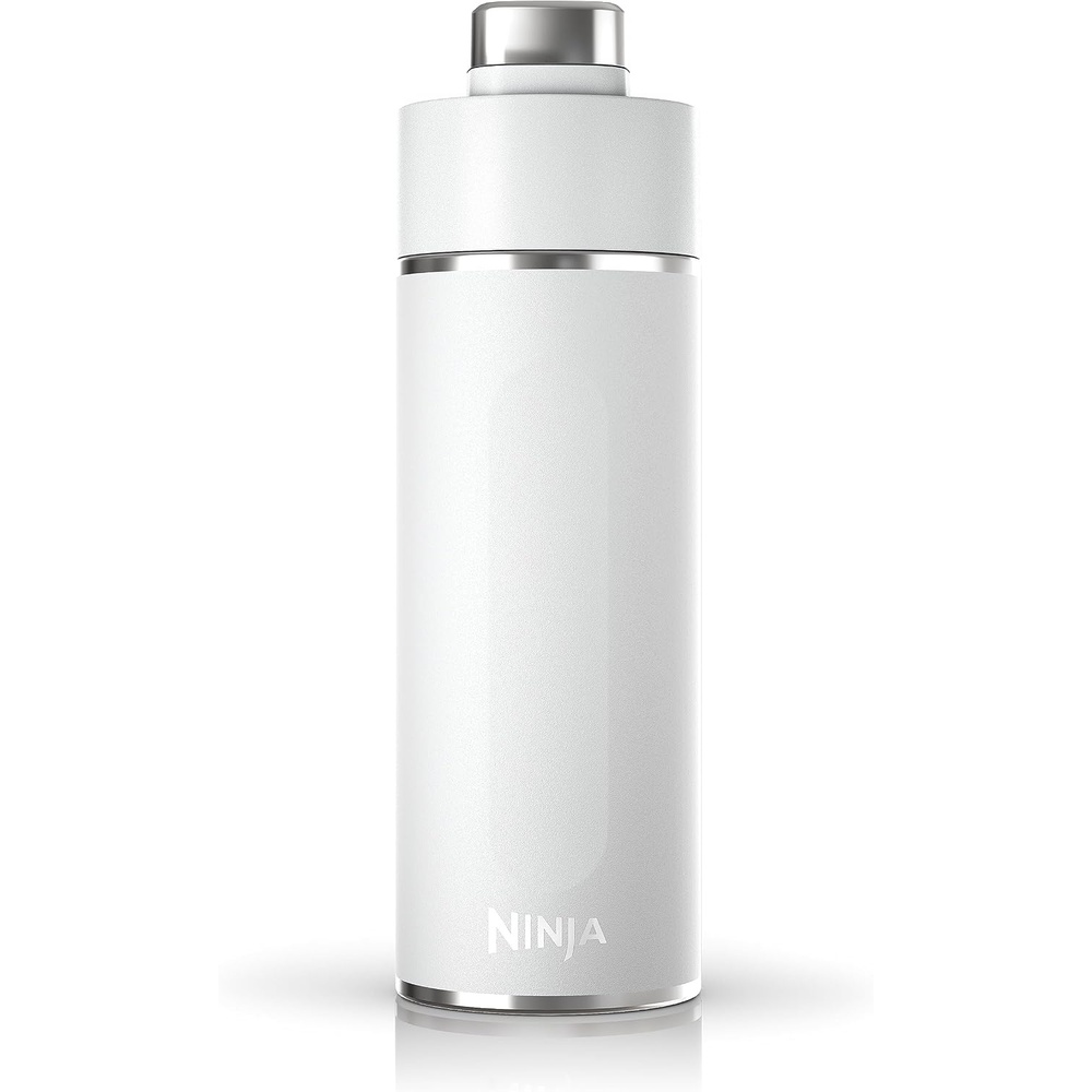 image:imageNinja DW2401GY Thirsti 24oz Travel Water Bottle For Carbonated Sparkling Drinks Colder and Fizzier Longer Leak Proof 24 Hrs Cold Dishwasher Safe Stainless Steel Insulated Tumbler Charcoal GrayWhite