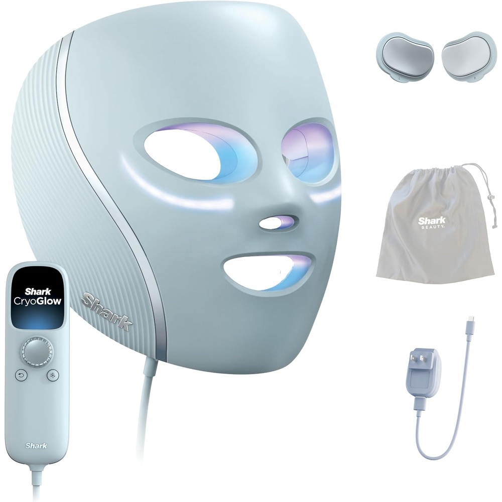 image:imageShark CryoGlow LED Face Mask in Rose Glow FW312PKBlue Frost
