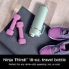 Ninja DW2401GY Thirsti 24oz Travel Water Bottle, For Carbonated Sparkling Drinks, Colder and Fizzier Longer, Leak Proof, 24 Hrs Cold, Dishwasher Safe, Stainless Steel Insulated Tumbler, Charcoal Gray(Mint)
