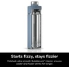 Ninja DW2401GY Thirsti 24oz Travel Water Bottle, For Carbonated Sparkling Drinks, Colder and Fizzier Longer, Leak Proof, 24 Hrs Cold, Dishwasher Safe, Stainless Steel Insulated Tumbler, Charcoal Gray(Blue)