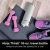 Ninja DW2401GY Thirsti 24oz Travel Water Bottle, For Carbonated Sparkling Drinks, Colder and Fizzier Longer, Leak Proof, 24 Hrs Cold, Dishwasher Safe, Stainless Steel Insulated Tumbler, Charcoal Gray(White)