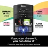 Ninja Thirsti Drink System, Soda Maker, Create Unique Sparkling & Still Drinks, Personalize Size & Flavor, Carbonated Water Machine, 60L CO2 Cylinder & Variety of Flavored Water Drops, Black WC1001(Black)