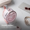 Shark FlexBreeze HydroGo Pro Portable Misting Fan, Peony, FA056PK(Bedazzle Pink Diamond)