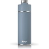 Ninja DW2401GY Thirsti 24oz Travel Water Bottle, For Carbonated Sparkling Drinks, Colder and Fizzier Longer, Leak Proof, 24 Hrs Cold, Dishwasher Safe, Stainless Steel Insulated Tumbler, Charcoal Gray(Blue)