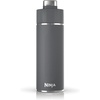 Ninja DW2401GY Thirsti 24oz Travel Water Bottle, For Carbonated Sparkling Drinks, Colder and Fizzier Longer, Leak Proof, 24 Hrs Cold, Dishwasher Safe, Stainless Steel Insulated Tumbler, Charcoal Gray(Gray)