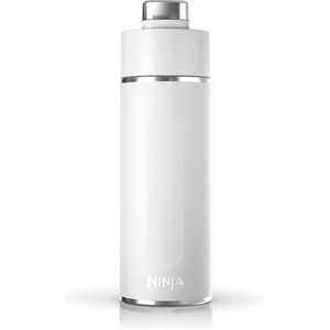 Ninja DW2401GY Thirsti 24oz Travel Water Bottle, For Carbonated Sparkling Drinks, Colder and Fizzier Longer, Leak Proof, 24 Hrs Cold, Dishwasher Safe, Stainless Steel Insulated Tumbler, Charcoal Gray(White)