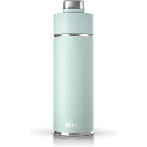 Ninja DW2401GY Thirsti 24oz Travel Water Bottle, For Carbonated Sparkling Drinks, Colder and Fizzier Longer, Leak Proof, 24 Hrs Cold, Dishwasher Safe, Stainless Steel Insulated Tumbler, Charcoal Gray(Mint)