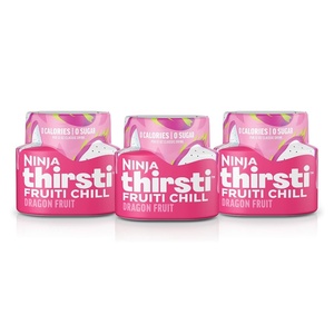 Ninja Thirsti Flavored Water Drops, Berry Burst, Zero Calories(Dragon Fruit)