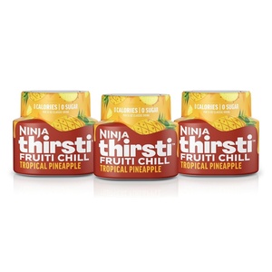 Ninja Thirsti Flavored Water Drops, Berry Burst, Zero Calories(Tropical Pineapple)