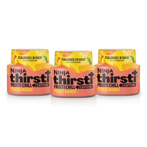 Ninja Thirsti Flavored Water Drops, Fruiti Chill+ Lemon Lime, Zero Calories(Peach Mango)