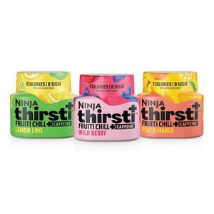 Ninja Thirsti Flavored Water Drops, Fruiti Chill+ Lemon Lime, Zero Calories(Variety Pack)