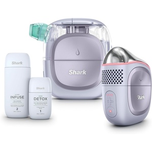 Shark DePuffi Instant Contrast Therapy Tool, Pink, FH220PK(Facialpro Glow + Depuffi (Lilac))