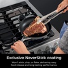 Ninja CW60020 NeverStick Comfort Grip 8″ Fry Pan, Nonstick, Durable, Scratch Resistant, Dishwasher Safe, Oven Safe to 400°F, Silicone Handles, Grey(10 Piece Set)
