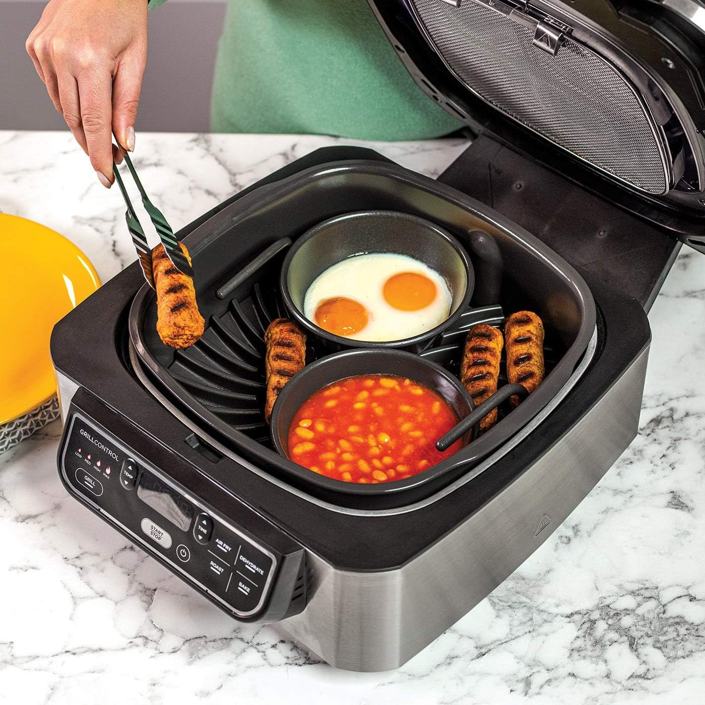 image:imageNinja NonStick Griddle Cup 4141J301UKE Official Accessory Compatible with Ninja Health Grill AG301 BlackGriddle Cup