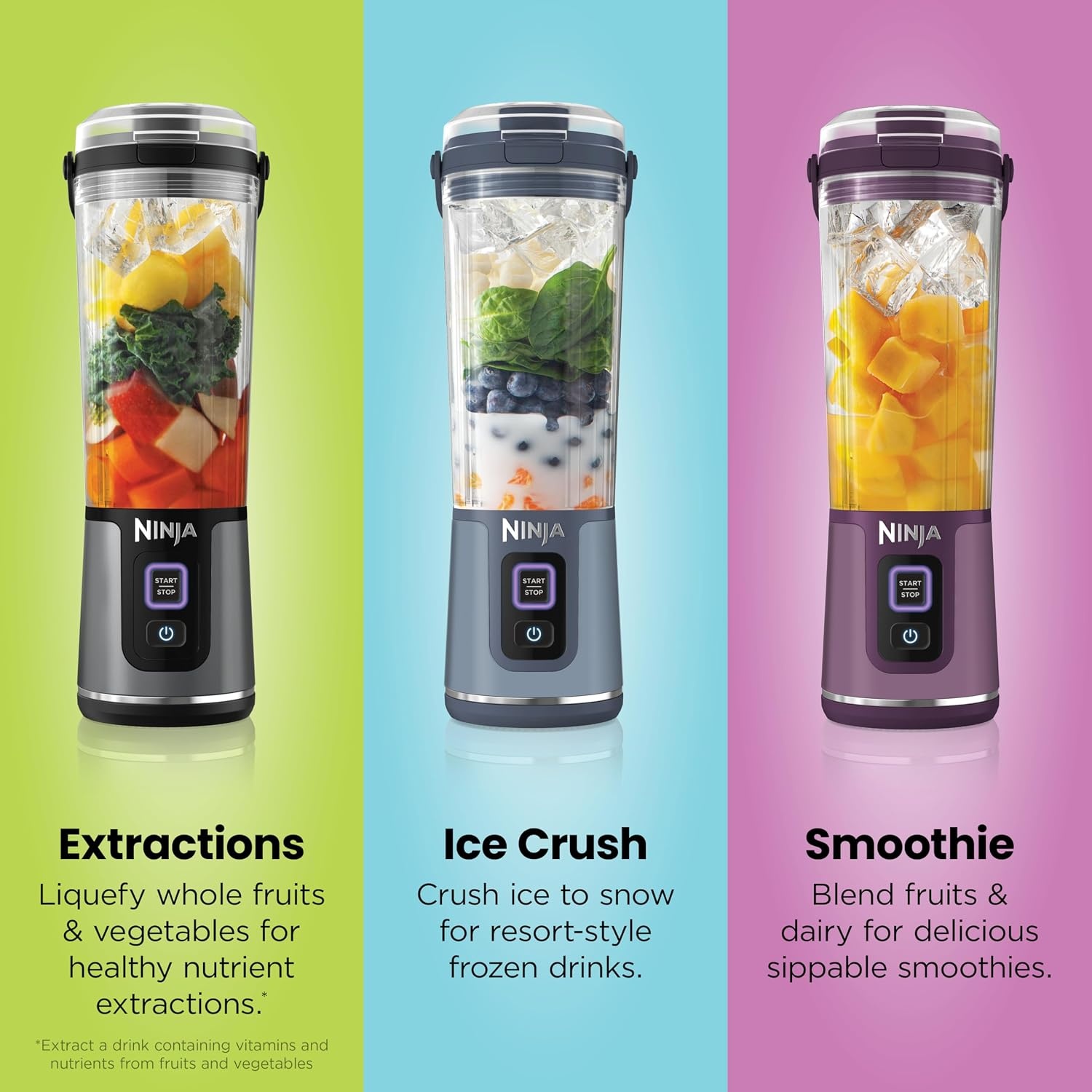 image:imageNinja Blast Portable Blender Cordless 18oz Vessel Black BC151BKBlue