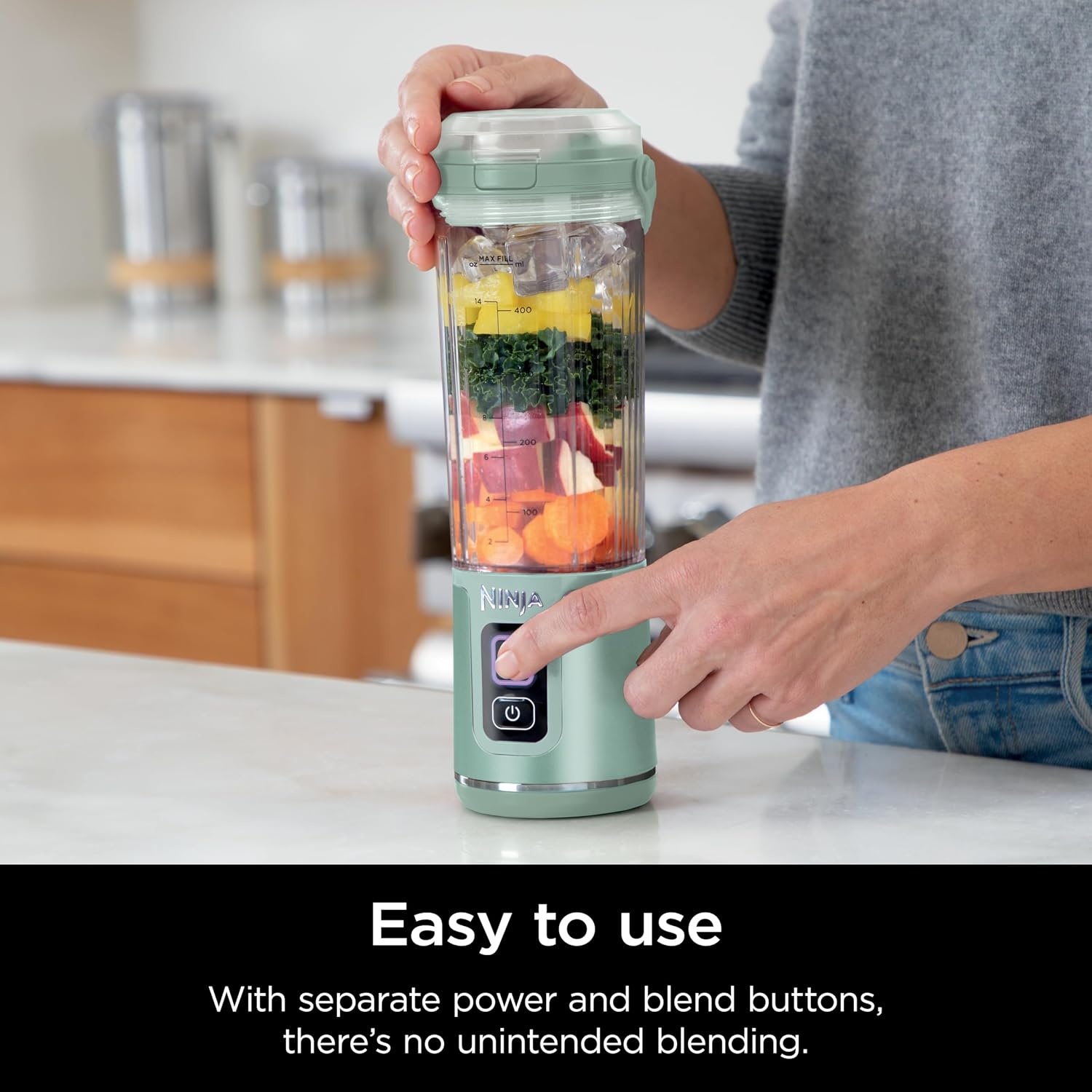 image:imageNinja Blast Portable Blender Cordless 18oz Vessel Black BC151BKMint