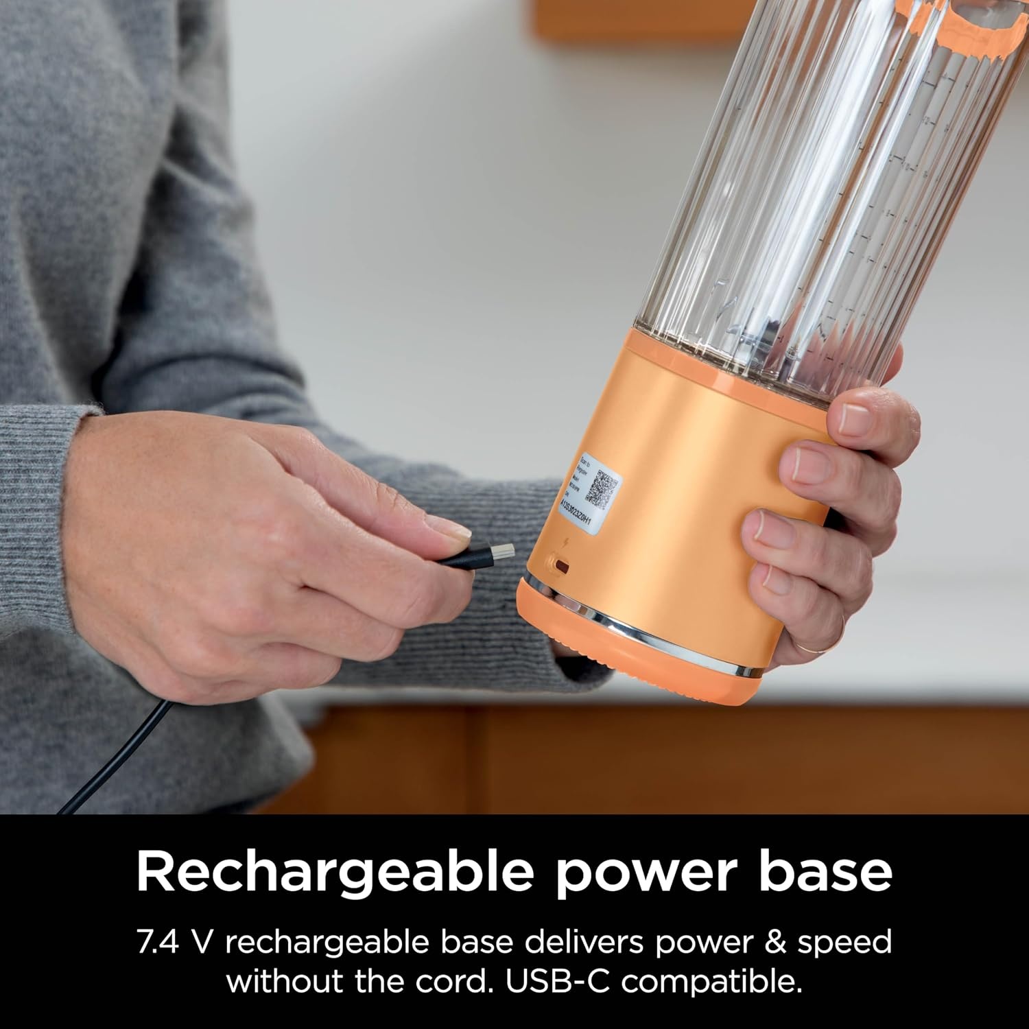 image:imageNinja Blast Portable Blender Cordless 18oz Vessel Black BC151BKOrange