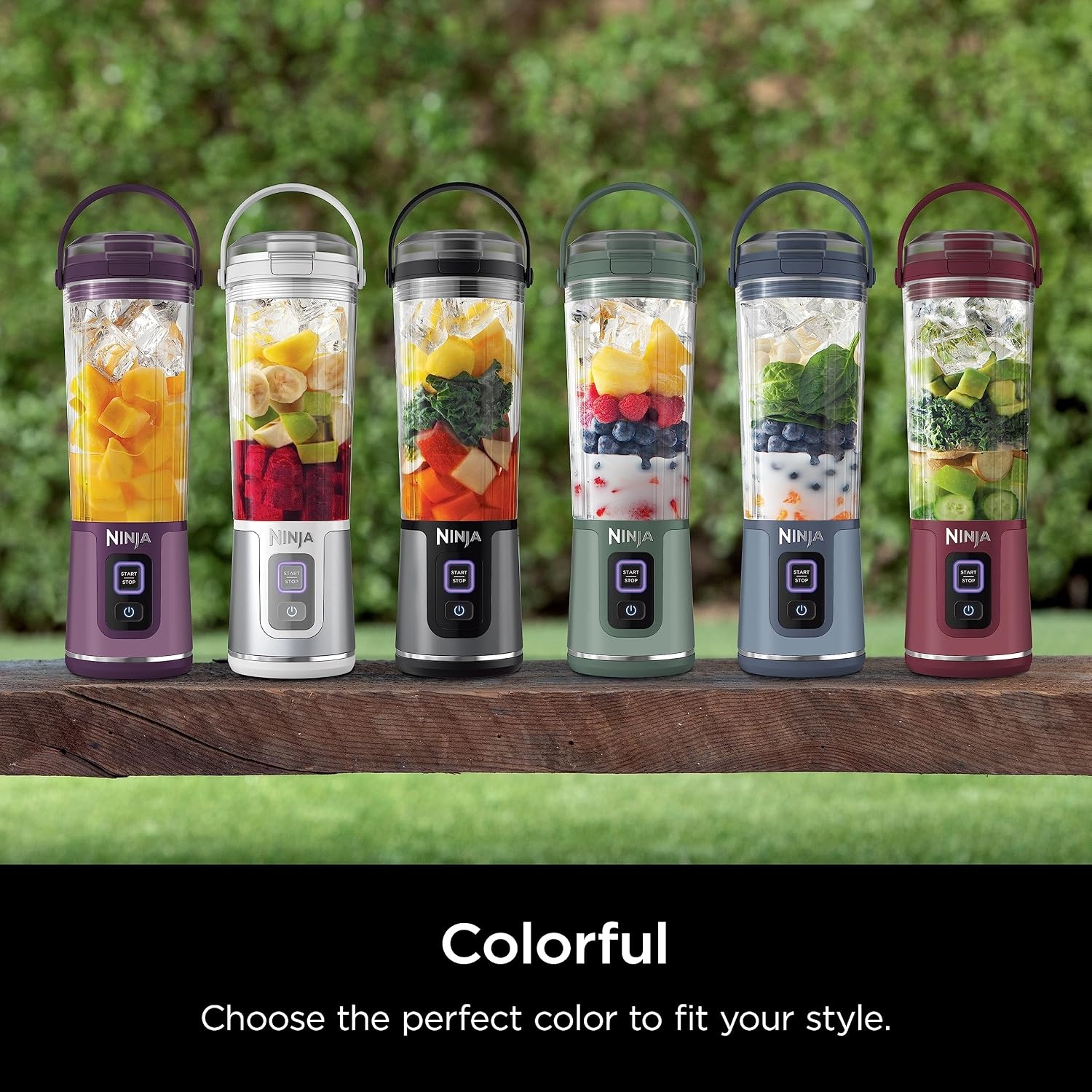 image:imageNinja Blast Portable Blender Cordless 18oz Vessel Black BC151BKPeach Stone