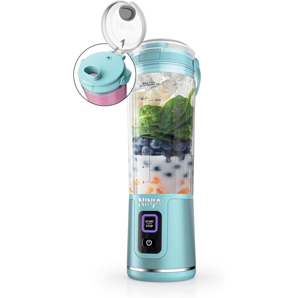 image:imageNinja Blast Portable Blender Cordless 18oz Vessel Black BC151BKAqua