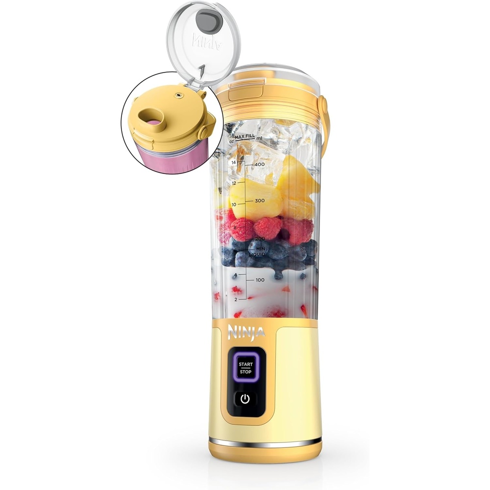image:imageNinja Blast Portable Blender Cordless 18oz Vessel Black BC151BKLemon Meringue