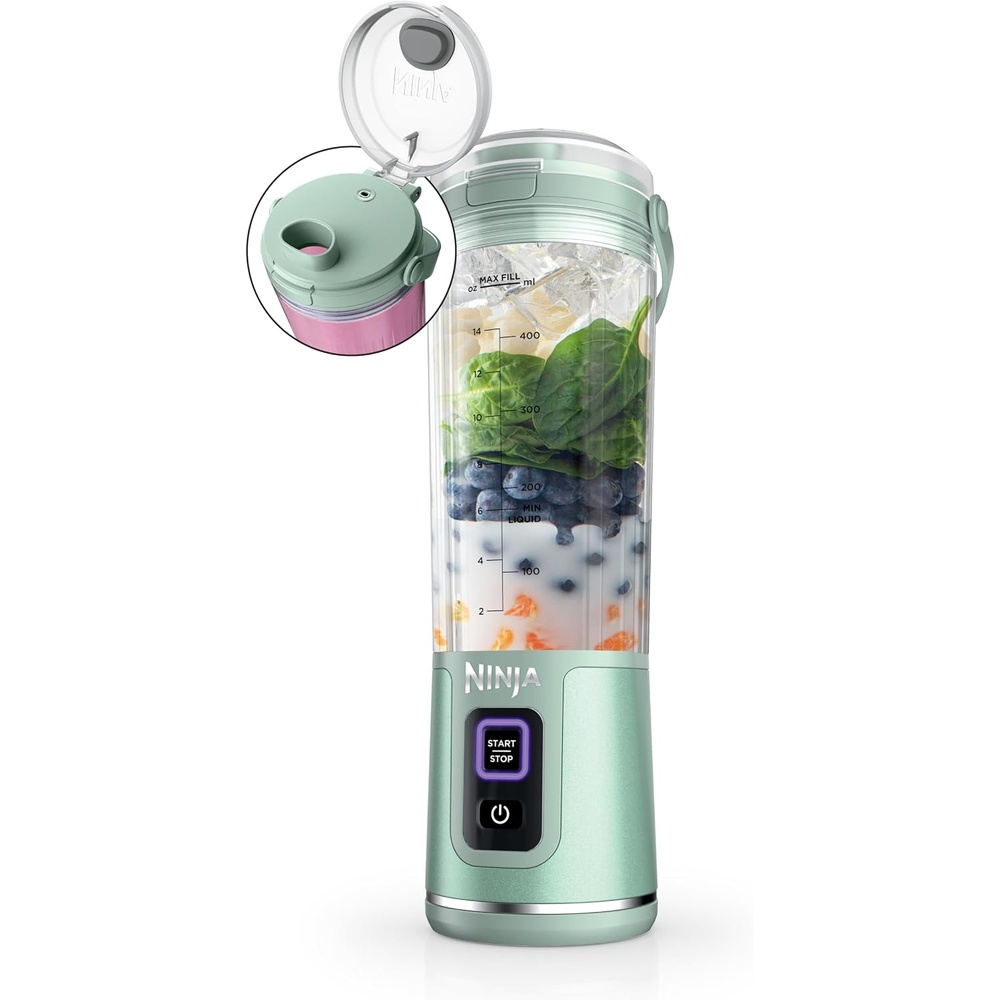 image:imageNinja Blast Portable Blender Cordless 18oz Vessel Black BC151BKMint
