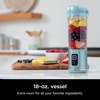 Ninja Blast Portable Blender, Cordless, 18oz Vessel, Black, BC151BK(Aqua)