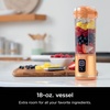 Ninja Blast Portable Blender, Cordless, 18oz Vessel, Black, BC151BK(Orange)
