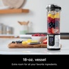 Ninja Blast Portable Blender, Cordless, 18oz Vessel, Black, BC151BK(White Marble)