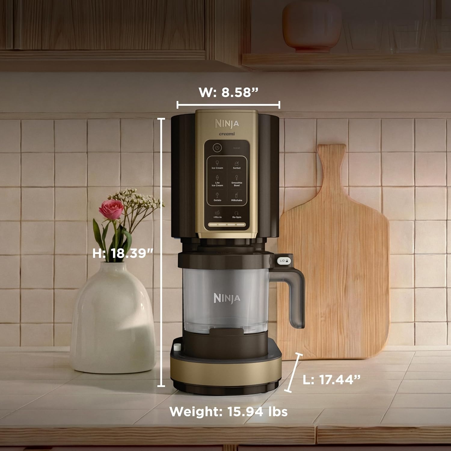 image:imageNinja Creami 7in1 Ice Cream Maker Mocha NC351BR