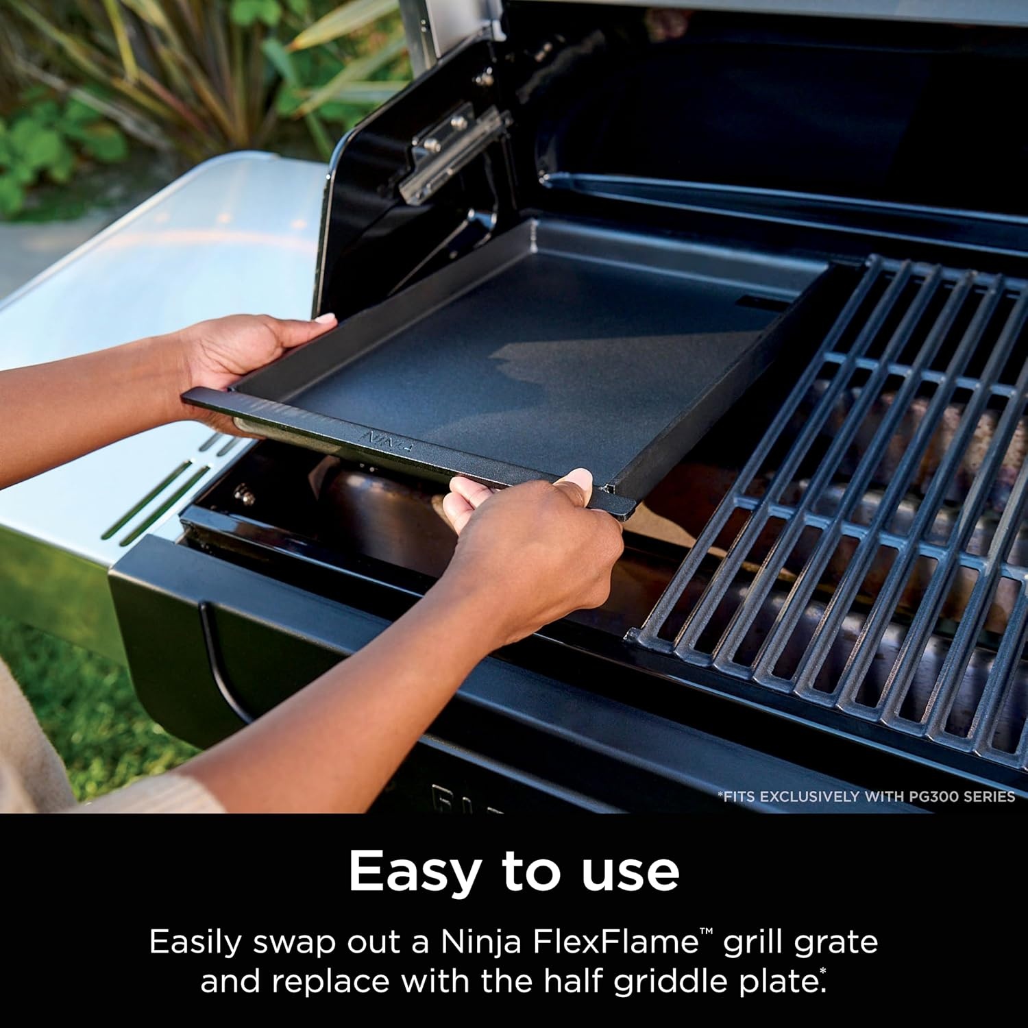 image:imageNinja FlexFlame Master Grill Pack Electric amp Propane 5in1 Cooking System Includes FlexFlame Premium Grill Grate Half Griddle Expandable Roast amp Smoke Rack