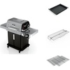 Ninja FlexFlame, Master Grill Pack, Electric & Propane 5-in-1 Cooking System Includes FlexFlame Premium, Grill Grate, Half Griddle, Expandable Roast & Smoke Rack
