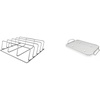 Ninja Woodfire 4-Rack Rib and Roast Smoking Bundle for OG800/900 Grills, Silver Steel