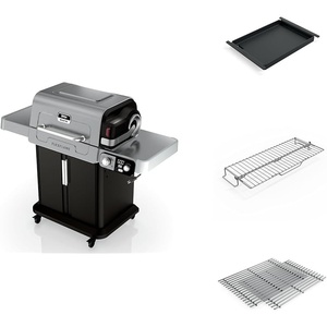 Ninja FlexFlame, Master Grill Pack, Electric & Propane 5-in-1 Cooking System Includes FlexFlame Premium, Grill Grate, Half Griddle, Expandable Roast & Smoke Rack
