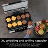 Ninja Sizzle Pro XL 20-Inch Indoor Griddle + Grill, Detachable Ventilated Lid, Grease Control, Ceramic Nonstick Plates, Even Edge-to-Edge Cooking, XL Capacity, Versatile, Silver GX101 (Renewed)