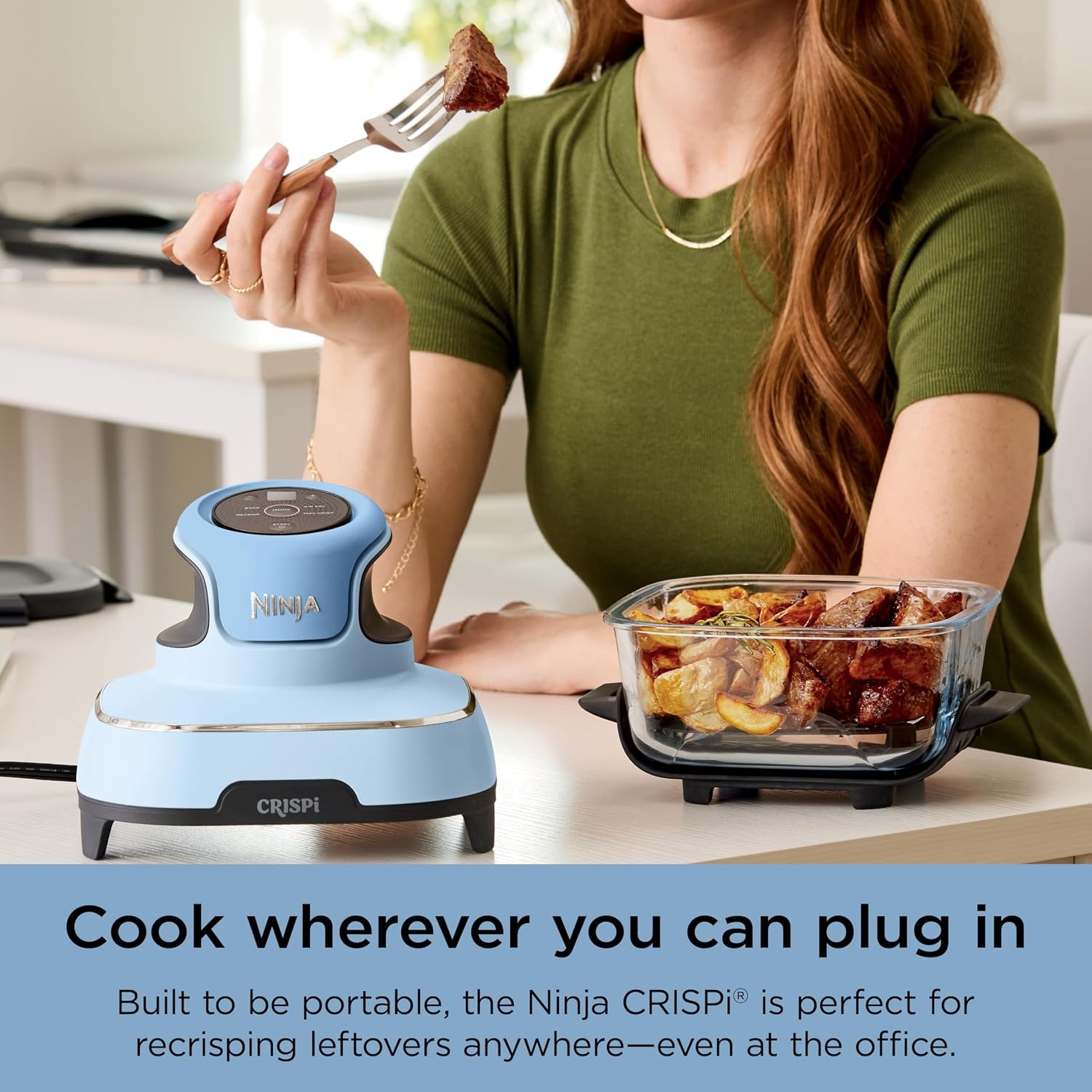 image:imageNinja Crispi Glass Air Fryer 4in1 Periwinkle FN101PL