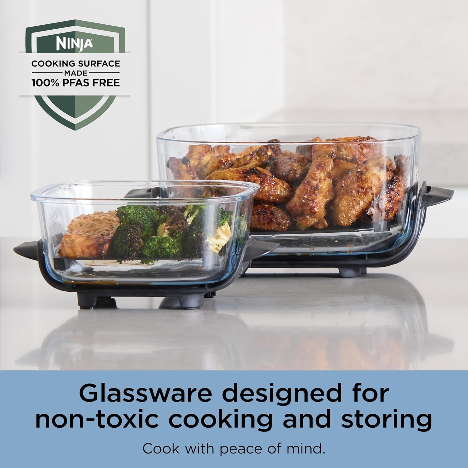 image:imageNinja Crispi Glass Air Fryer 4in1 Periwinkle FN101PL